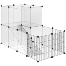 Valla para Animales Pequeño Negro 140 x 70 x 90 cm