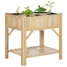 Huerto Urbano de Madera Marrón 78.5 x 58 x 81 cm