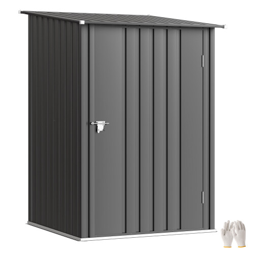 Outsunny Cobertizo de Jardín Gris 100 x 103 x 160 cm