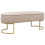 Beliani Upholstered Bench MILRY Velvet Beige 1