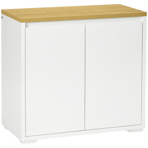 Homcom Aparador de Salón Blanco 80 x 37 x 75 cm