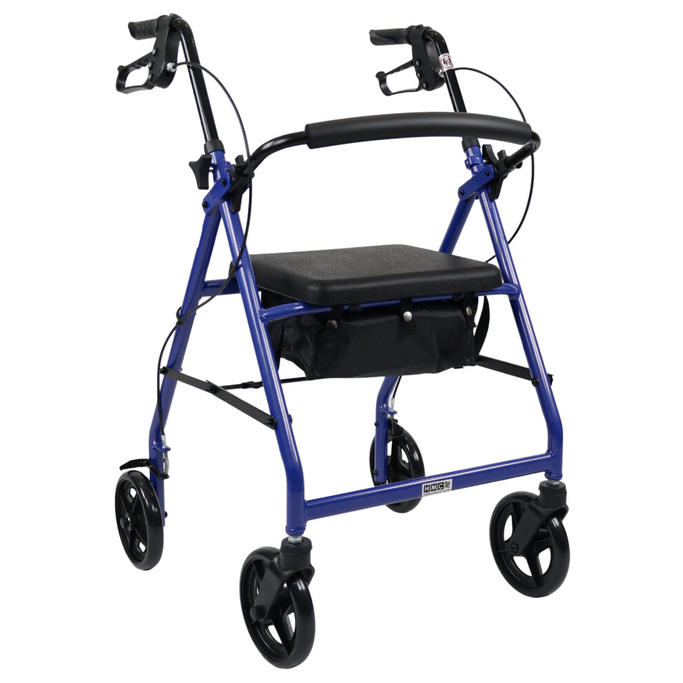 Humber Mobility Aluminium Lightweight Rollator Outdoor Mobility Walker With Seat & Bag