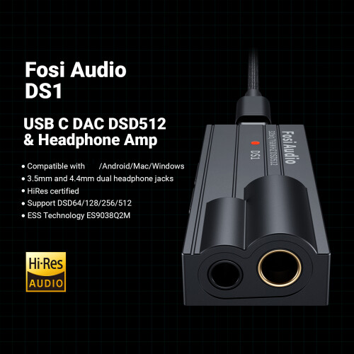 Αποκωδικοποιητής ήχου HiFi USB RNCYN DS1 DSD512 DAC 4.4mm Balanced Stereo 2