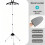 (Gray)Foldable Ironing Support Stand With Garment Steamer Pad And Alloy Material Daily 8