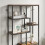 Homcom HOMCOM Industrial Bookcase 7-Tier Bookshelf Shelving Unit Rustic Brown Black 9