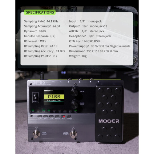 Multi-effects guitar pedal - RNCYN - GE150 - Multiple sound effects - Recording - Live performance 2