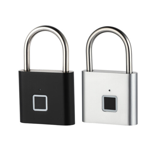 (Silver)Intelligent Fingerprint Lock Outdoor Waterproof Antitheft Intelligent Electronic Locks 1