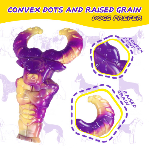 Παιχνίδι μάσησης για σκύλους Phoesky Muscle Ox Άφθαρτο 2