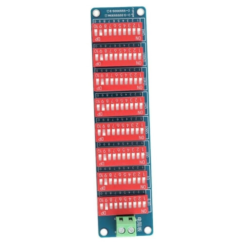 0.1-9999999R Programmable Resistor Resistance Board PCB Module Eight-Segment 1% Accuracy 0.1-9999999MΩ 0.1 -9999999Ω Ohm 2