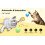 Interactive cat toy - Phoesky - Remote controlled - Bouncing ball - Automatic rolling sound - Yellow - 50mm 2