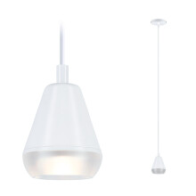 Paulmann 76991 LED pendant luminaire Luia IP44 GU10 max. 10W satin, white bathroom lighting luminaire lamp not included