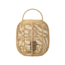 Paulmann Pauleen 48300 Table Light, Boho, Glow, E27, max. 20W, beige, white metal, rattan, Nightstand Light