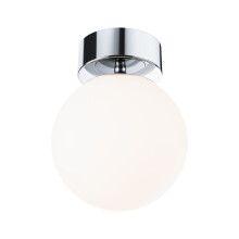 Paulmann 71065 LED ceiling luminaire Selection Bathroom Gove IP44 3000K 900lm 230V 9W chrome, satin bathroom luminaire