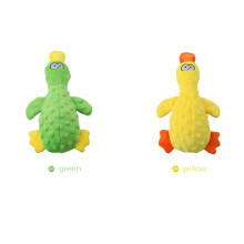 Piepend eendje voor honden - Phoesky - Geel - Cartoonstijl - Interactief pluche - Bijtbestendig