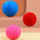 Rubberen hondenbal - Phoesky - Effen patroon - Elastisch - Rood - 7 cm 6