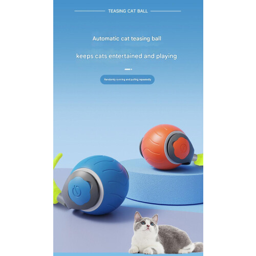 Smart Bouncing Ball for Pets - Phoesky - 5 cm - Blue - Plastic - Silicone - Interactive Toy 1