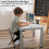 BLACK FOLDING STOOL SOFT PADDED CUSHIONED SEAT FOLDING FREESTANDING METAL FRAME 8