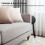 BLACK FOLDING STOOL SOFT PADDED CUSHIONED SEAT FOLDING FREESTANDING METAL FRAME 9