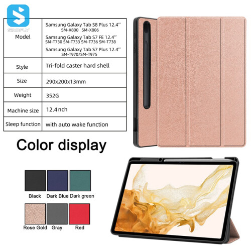 Πτυσσόμενη θήκη tablet RNCYN Για Samsung Galaxy Tab S8 Plus Υψηλής 1