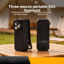 Lampe de Poche Compacte avec Clip Léger Étanche IPX6, Lampe de Poche Magnétique pour le Travail, le Cyclisme et les Signaux D'Urgence