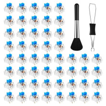 90 Pieces Mechanical Keyboard Switches with Puller and Brush for Gaming Keyboards
