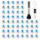 90 Pieces  Mechanical Keyboard Switches with Puller and Brush for Gaming Keyboards 1