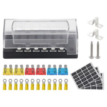 12-Wege Sicherungshalter LED Warnlichter 30A Max für Marineboot SUV