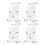 4 Pack Mount Compatible with for  SoloCam S340 E30 E42 & 4G LTE Cam S330, Rustproof Outdoor Wall Mount Holder 2