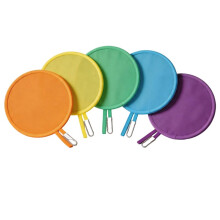 Portable Colorful Folding Fan 5-Pack, Compact Hand Fan, Manual Foldable Paper Fan with Hanging Rope