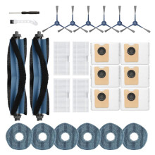 Accessoires voor Omni C20 Vervanging voor Omni C20 Robotstofzuiger Hoofd Zijborstel Filter Mop Stofzak 26 Stuks