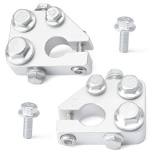 2Pcs 74098 Battery Terminal Connectors Kit for SAE DIN EN JIS Car Boat RV, 5/16" 3/8" 1/4" Connection Size 5 Way