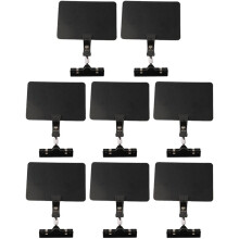8Pcs Detachable Label Clip Waterproof Chalkboard Signs Sale for Retail Store Label Discount Signage Stand Black