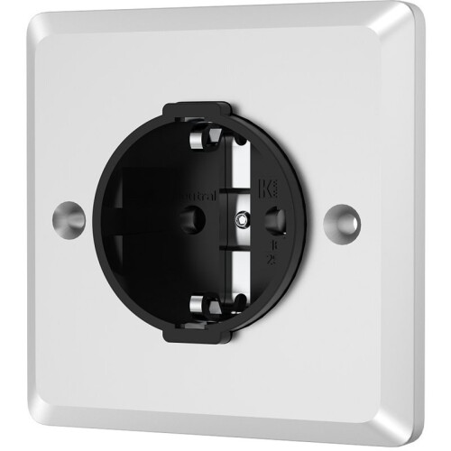 EU Schuko Power Socket Wall Plate 86mm X 86mm AC Power Receptacle 250V 16A Wall Outlet Panel