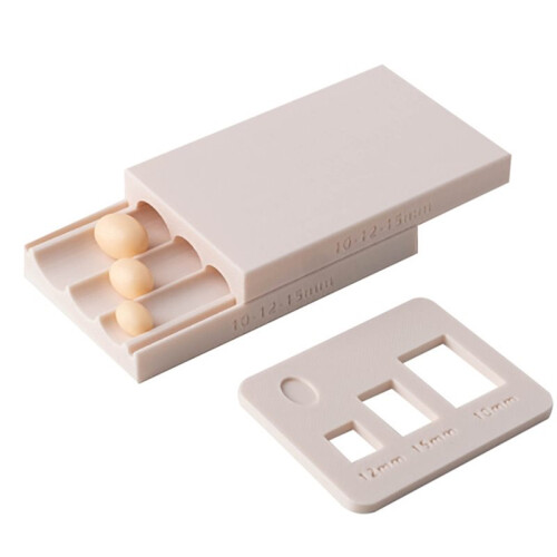 Polymer Clay Bead  Tool - 10/12/15mm Bead Roller Mold with Hole Maker & Measuring Tool Set