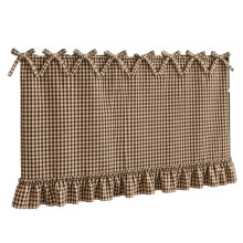 Falda de Horno Cortina de Lavavajillas Estufa con Parte Superior Atada para Puerta Cubierta de Granja Gingham del Cocina del Lavavajillas del Delantal