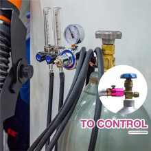 Quick Connect CO2 Refill Adapter for Soda Maker CO2 Cylinder, CGA320 CO2 Tank Connector Kit for DUO ART TERRA GAIA
