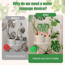 4 Pack Terracotta Watering Spikes,Automatic Plant Watering Stake for Terracotta Watering Device Use During Vacations