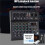 6 Channels  USB Mixer Professional Portable Audio Interface Sound Card Console for Guitar Recording Studio Singing B 4