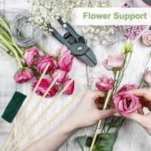 Bamboo Plant Stakes Plant Support Stakes for Seedlings Gardening Potted Floral Plant,Wooden Sign Posting Garden Stick
