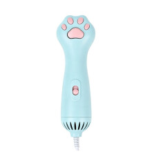 2-in-1 Huisdier Haar Droger & Verzorgingsborstel Schattige Kattenpootjes Huisdier Blazer Draagbare Elektrische Slicker Kam voor Massage Drogen EU