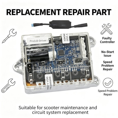 Speed Controller Compatible with , Electric Scooter Acceleration Controller,  to 38km/H Top Speed, Safe 20km/H Deceleration
