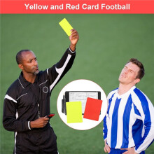 Referee Set, Umbrella Set with Referee Whistle Red Yellow Referee Card Bag Scorebook, Referee Card Set for Football Game