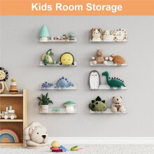 Acrylregale für Wandlagerung und Organizer, Klares Transparentes Design für Hautpflege, für Badezimmer, Schlafzimmer, Spielzimmer, 5 Stück