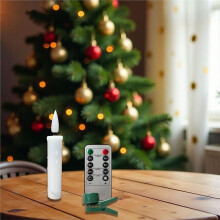 Flameless LED Taper Candles Battery Operated Clip- Candles for Christmas Tree Candle Lights Electric Candles 10PCS