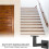 1set Supporto per Corrimano Regolabile Supporto per Parete Accessori per Corrimano Nero per Scale 1