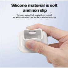 Base Antidérapante pour Pocket 3 /4 Support de Bureau en Silicone Antidérapant Base D'Extension pour Stabilisateur Portable Noir