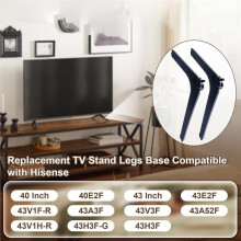 Base per Gambe di Supporto TV da Sostituire per 40 43 Pollici per LED TV 40E2F 43A3F 43E2F 43V1F-R, per Televisore FHD