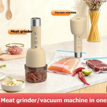 Electric Garlic Chopper Rechargeable Food Mincer Mixer Blender, Portable Meat Grinder with Vacuum Sealing Capability