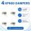 XP600 Ink Damper Replacement, for DTF Printer Ink System, Compatible Parts for Selected XP600 Printhead Setups 4pc 2