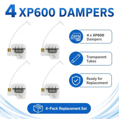 XP600 Ink Damper Replacement, for DTF Printer Ink System, Compatible Parts for Selected XP600 Printhead Setups 4pc 1